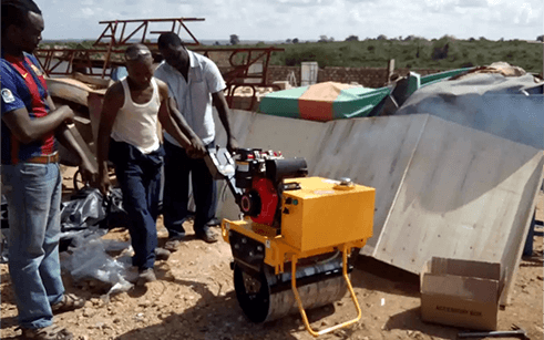 Kenyan customers give rave reviews: SDBM 300kg walk-behind single drum roller shines in Africa