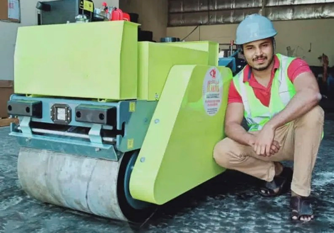 German Customer Hails the Mighty SDBM 500kg Walk-Behind Road Roller